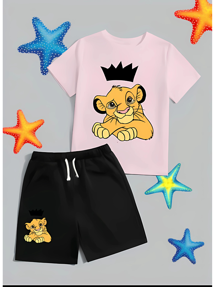 The Lion King T Shirt Two Piece Tracksuits Set